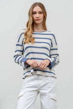 Denim Stripe Top