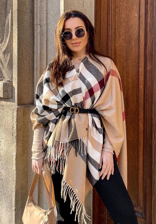 Fraas Plaid Ruana