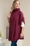 Tucker Cable Knitted Poncho