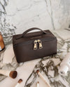 Ellis Makeup Bag - Chocolate *SAMPLE SALE PRE-ORDER 25% off*