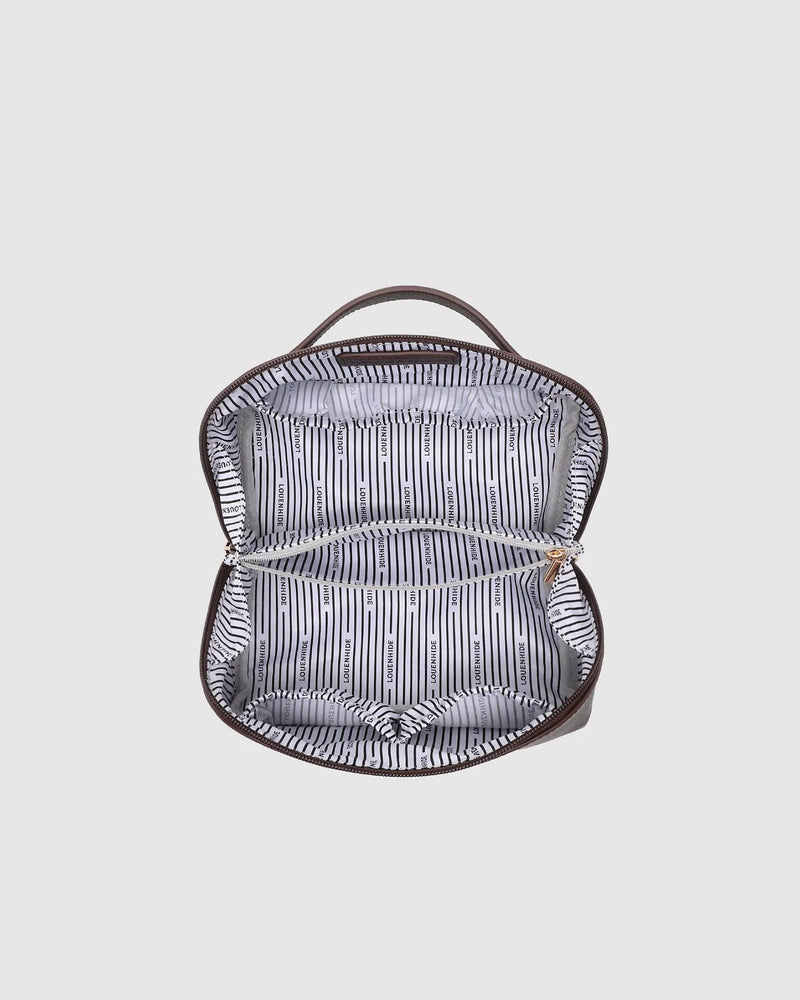 Ellis Makeup Bag - Chocolate *SAMPLE SALE PRE-ORDER 25% off*