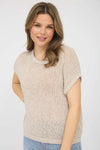 Crochet Knit Pullover - Natural