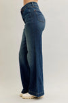 High Waist Tummy Control Retro Wide Leg with Front Welt Pockets