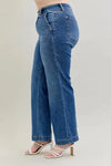High Waist Double Button Wide Leg MD