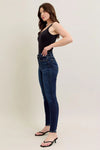 Hi Waist Skinny with Handsanding - Dark