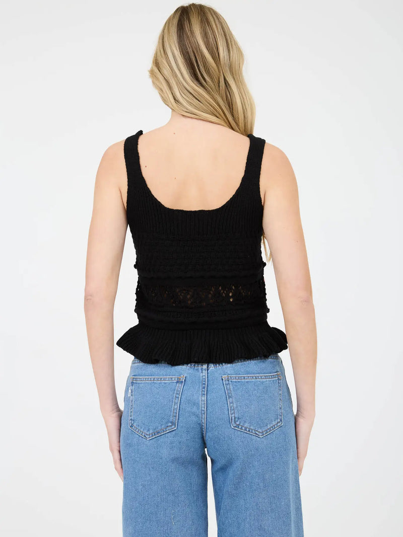 Floral Crochet Tank