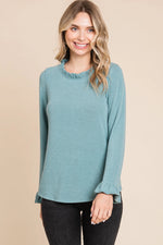 Knit Casual Top - Sage