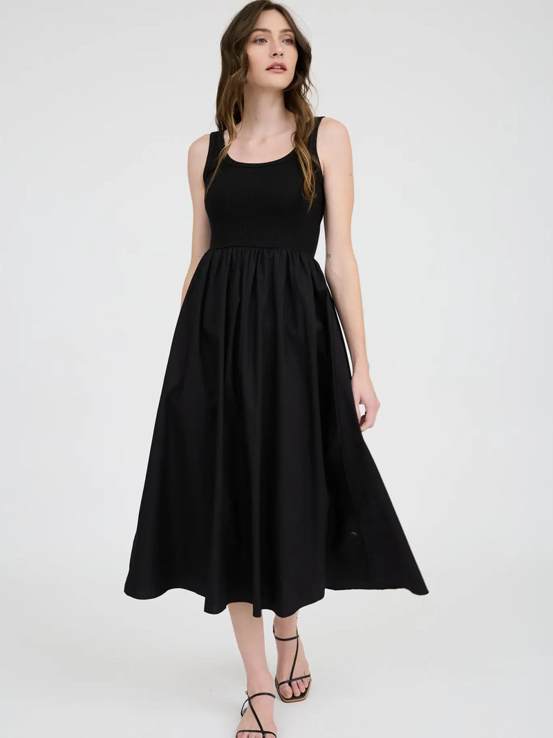 Mix Media Tank Midi Dress