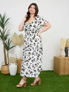 Flounce Midi Dress