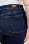 Hi Waist Skinny with Handsanding - Dark