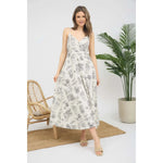 Toile Print Maxi Dress