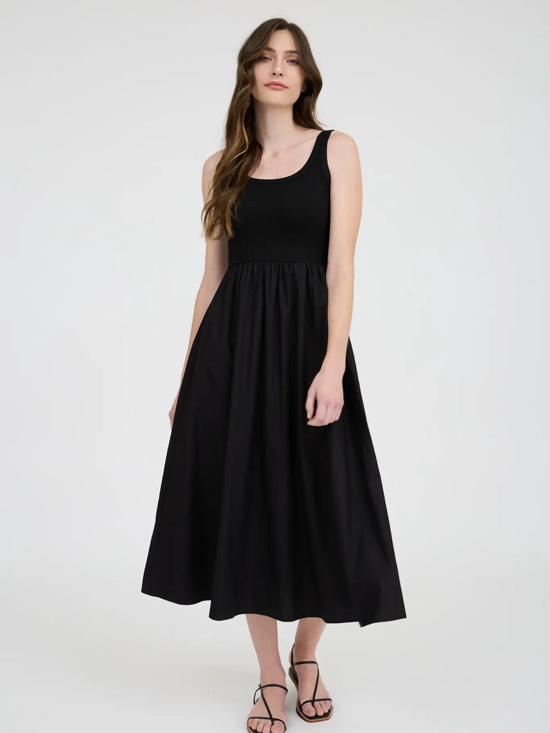 Mix Media Tank Midi Dress
