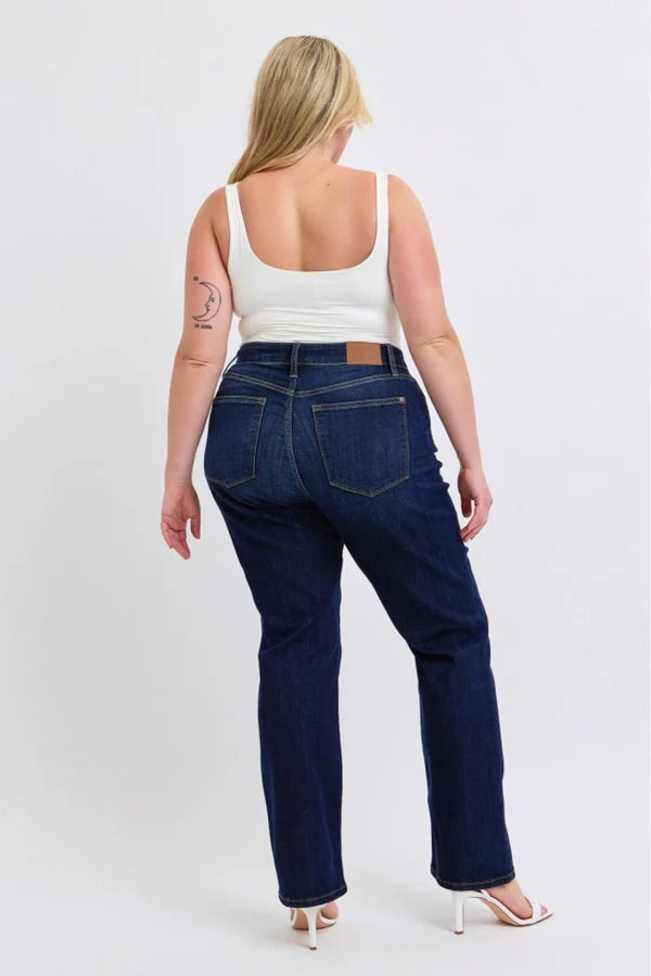 High Waist Straight Dark