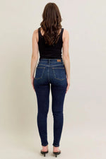 Hi Waist Skinny with Handsanding - Dark