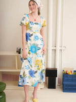 Puff Midi Dress