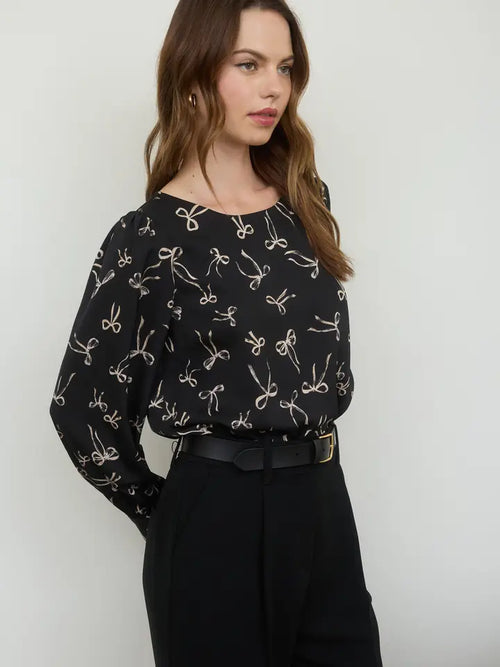 Bow Pattern Blouse