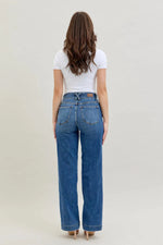 High Waist Double Button Wide Leg MD