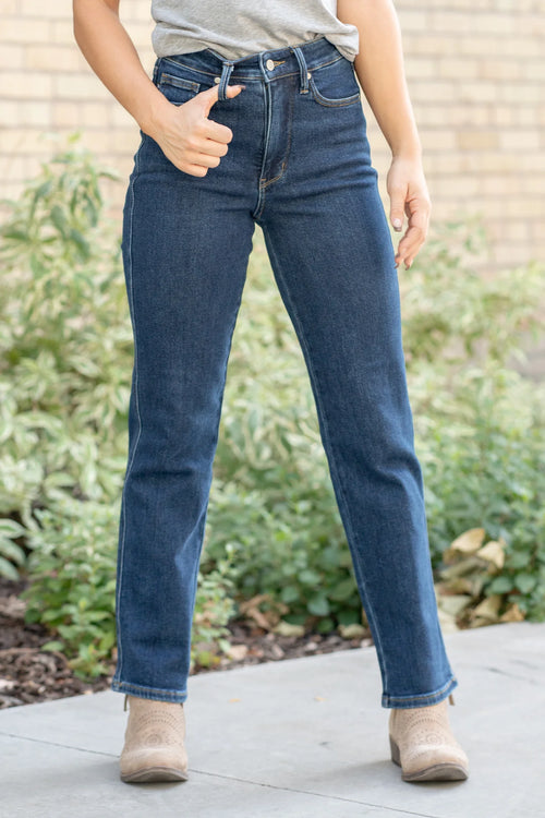 Women's Judy Blue Dad Jeans, Evergreen Boutique