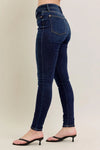 Hi Waist Skinny with Handsanding - Dark