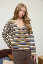 Brown Multi Cardigan