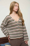 Brown Multi Cardigan