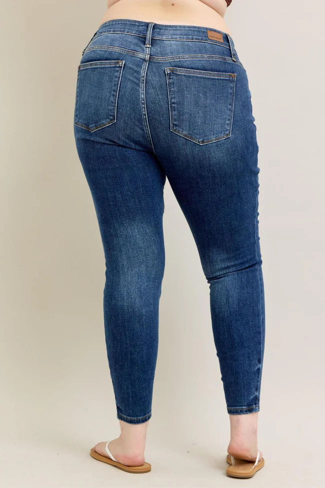 Mid Rise Skinny with Handsanding