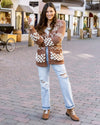 Gingersnap Bobble Knit Chunky Cardigan