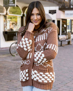 Bobble Knit Chunky Cardigan