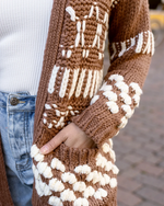 Gingersnap Bobble Knit Chunky Cardigan