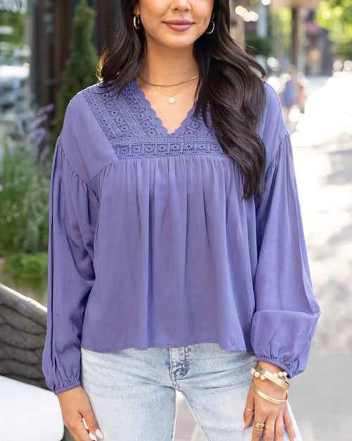 Boho Lace Trim Top