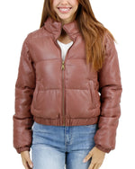 Butter Faux Leather Puffer Vest/Jacket