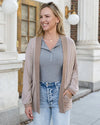 Buttery Soft Cocoon Cardi in Blushing Fawn