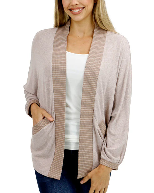 Buttery Soft Cocoon Cardi in Blushing Fawn