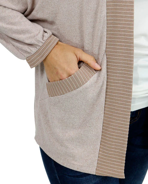 Buttery Soft Cocoon Cardi in Blushing Fawn