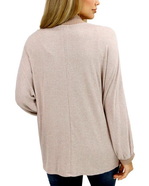 Buttery Soft Cocoon Cardi in Blushing Fawn
