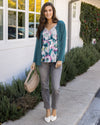 Button Ruched Top