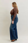 High Waist Tummy Control Retro Wide Leg with Front Welt Pockets