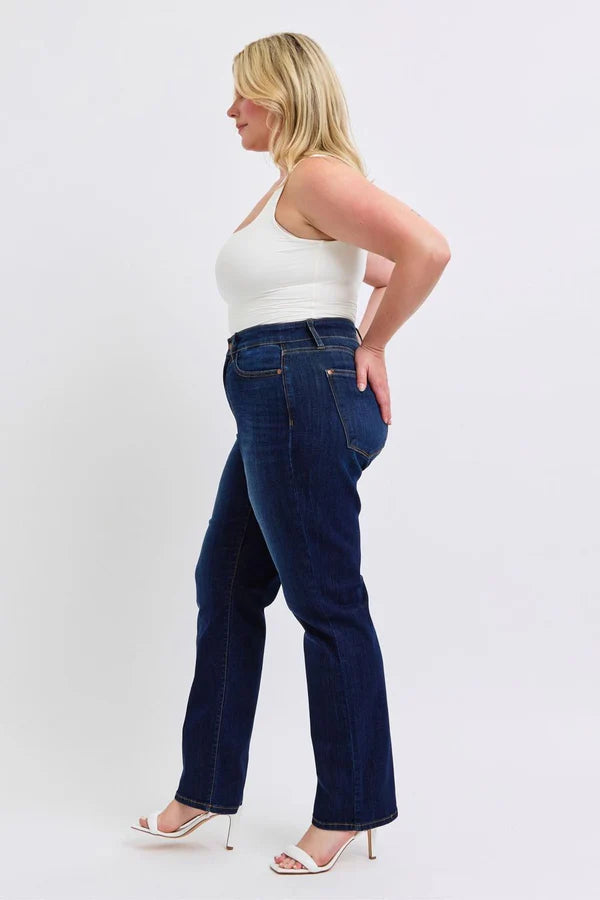 High Waist Straight Dark
