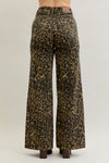 High Waist Retro Wide Leopard Print