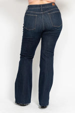 Tall High Waist Raw Hem Flare