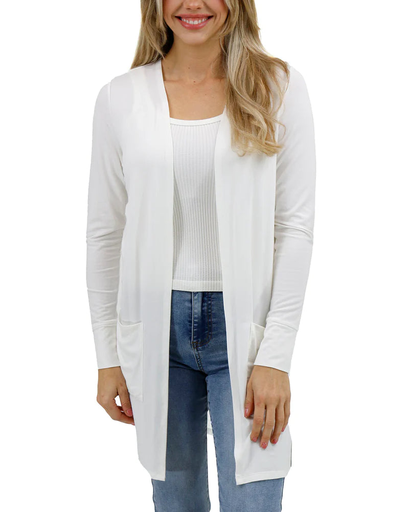 Casual Day Modal Cardigan - Ivory