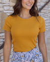 Cotton Baby Tee - Mustard