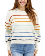 Crew Neck Striped Sweater