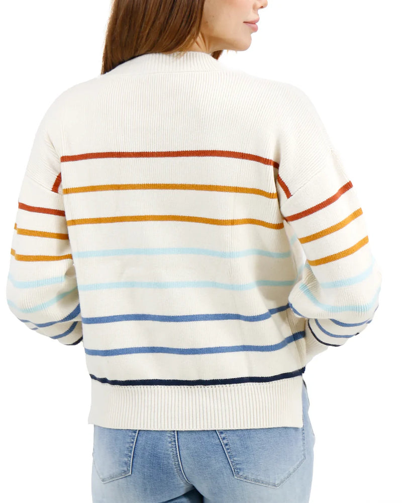 Crew Neck Striped Sweater