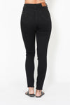 High Waist Tummy Control Shield Pockets Skinny - Black