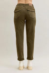 High Waist Aurora Weekender Garment Dyed Cuff