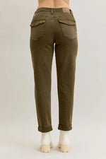High Waist Aurora Weekender Garment Dyed Cuff