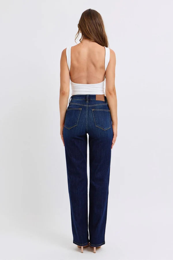 High Waist Straight Dark
