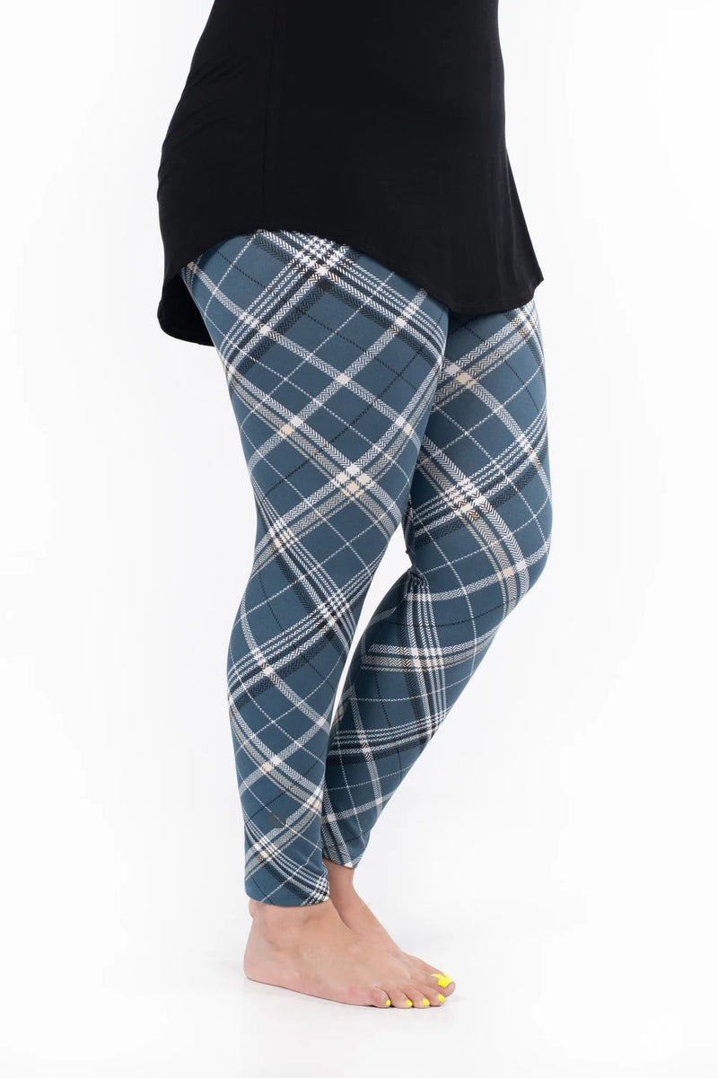 Blueberry Plaid Leggings