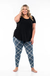 Blueberry Plaid Leggings